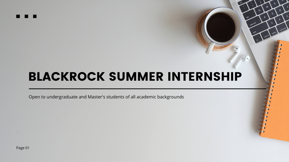 BlackRock Summer Internship 2024 Summer Internships